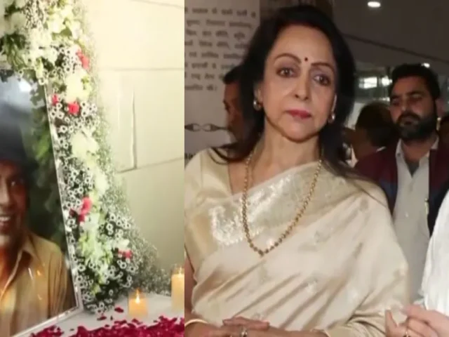 दिवंगत एक्टर धर्मेंद्र की प्रेयर मीट पर भावुक हुईं हेमा मालिनी, कहा- ” उनकी आखिरी इच्छा अधूरी रह गयी… “