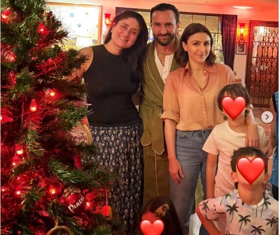 पटौदी पैलेस में सैफ-करीना का रॉयल क्रिसमस सेलिब्रेशन, तैमूर-जेह की मस्ती ने लूटी महफिल, तस्वीरें वायरल