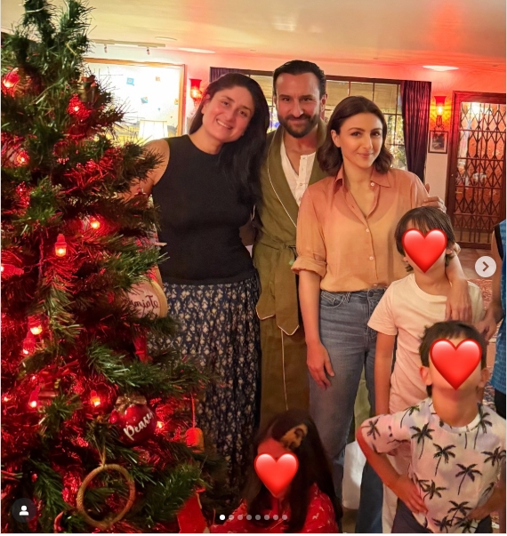 पटौदी पैलेस में सैफ-करीना का रॉयल क्रिसमस सेलिब्रेशन, तैमूर-जेह की मस्ती ने लूटी महफिल, तस्वीरें वायरल