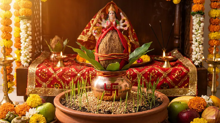 Chaitra Navratri 2026: चैत्र नवरात्रि पर मां दुर्गा की चौकी स्थापना में न करें ये गलती, जानें सही दिशा और वास्तु नियम…